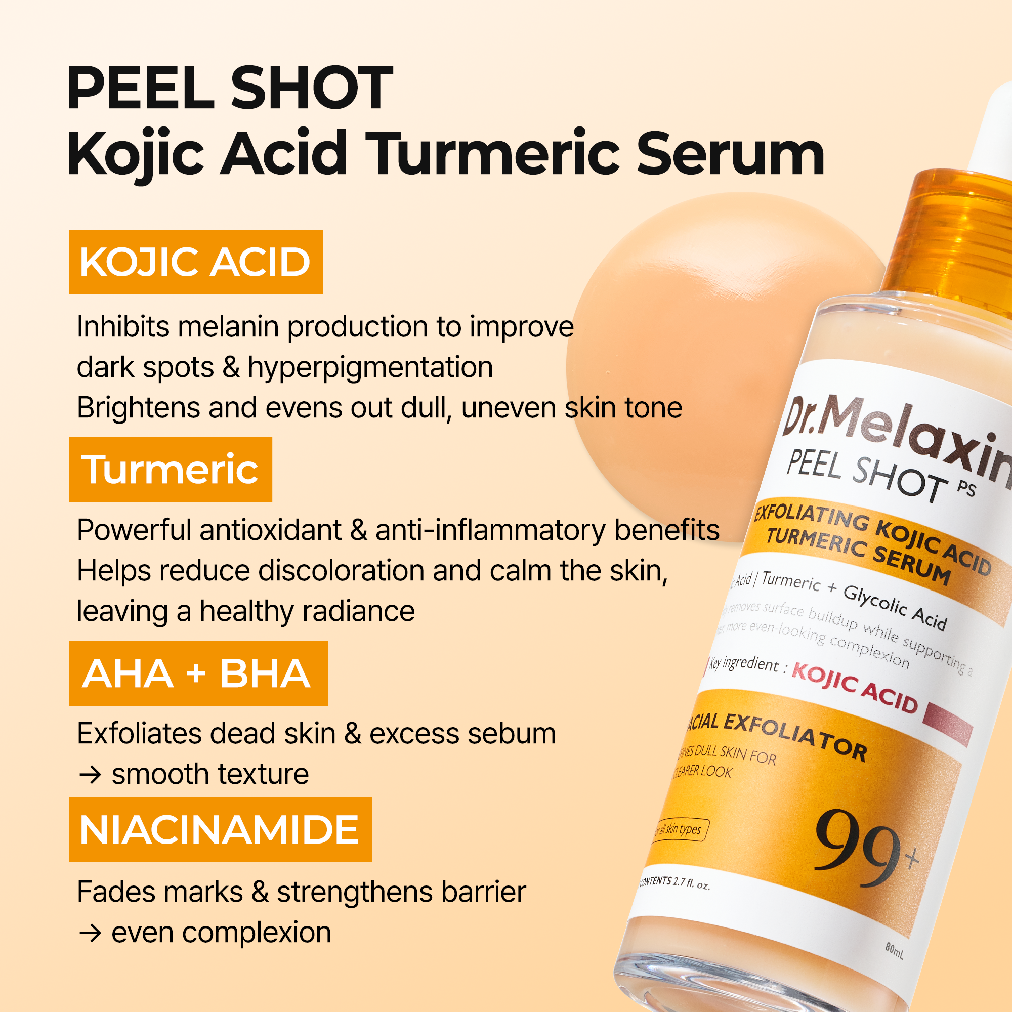 Peel Shot Kojic Acid Turmeric Serum - image 5